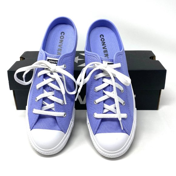 Converse CTAS Sneaker Womens Dainty Mule Slip Twiling Purple Canvas Size 571186C - Picture 3 of 11